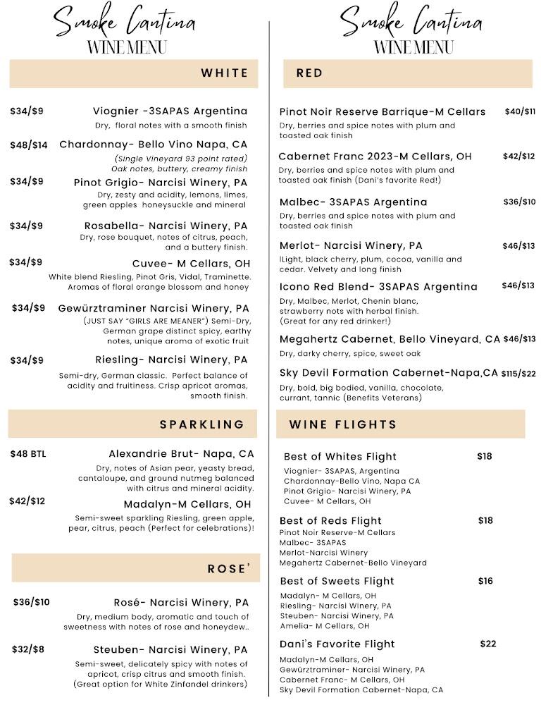 Smoke Cantina (The Homegrown Kitchen, LLC) Menu image 1
