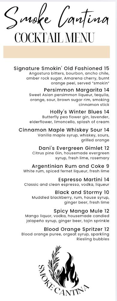Smoke Cantina (The Homegrown Kitchen, LLC) Menu image 3